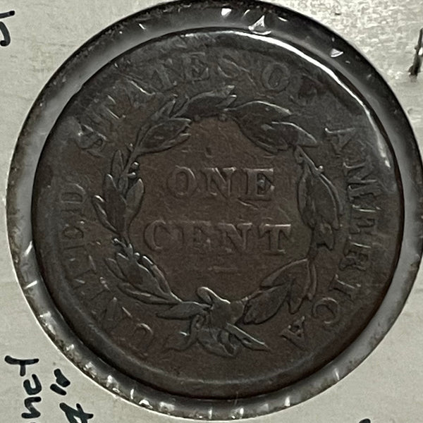 USA 1836 Large Cent Coin.