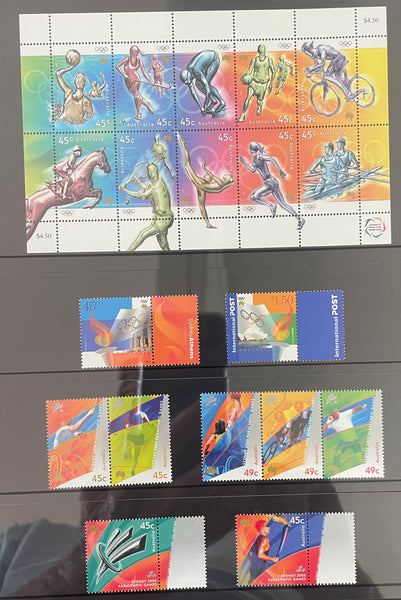Australia Post 2000 Year Album. This book contains all the different simplified stamps issued in that year.