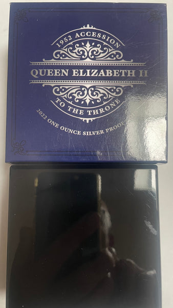 2022 Tokelau $5 Queen Elizabeth II Accession Fine 1oz Silver Proof Coin