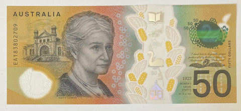 Australia 2018 Next Generation Series $50 Uncirculated Banknote R526