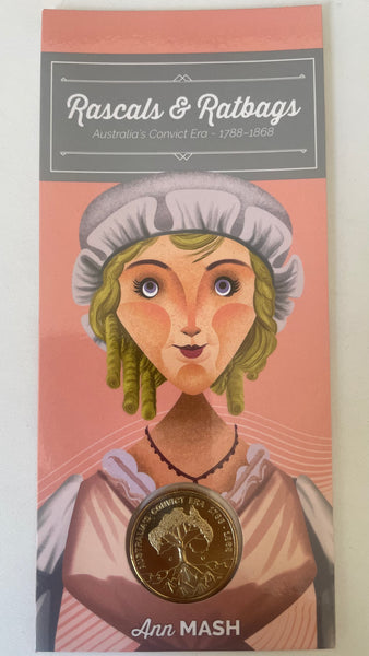 Australia 2018 $1 One Dollar RASCALS & RATBAGS Ann Mash 'C' mintmark