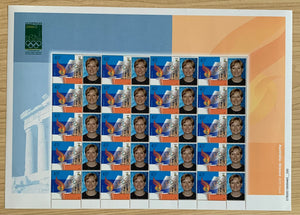 2000 Australia Post Sydney Athens Olympics 45c personalised stamp sheet from Olymphilex 2000