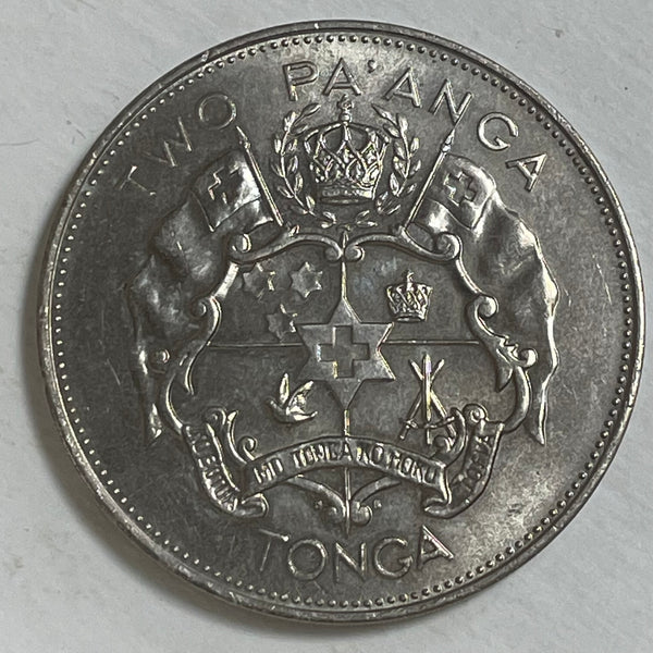 Tonga 1974 Two Pa'anga King Taufa'ahau Tupou IV Coin