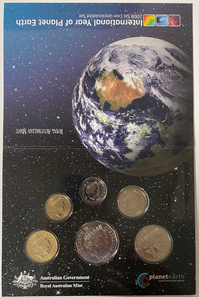 Australia 2008 Royal Australian Mint Uncirculated Coin Set International Year of Planet Earth