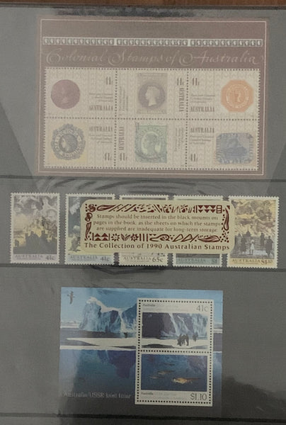 Australia Post 1990 Year Album. Executive Leather