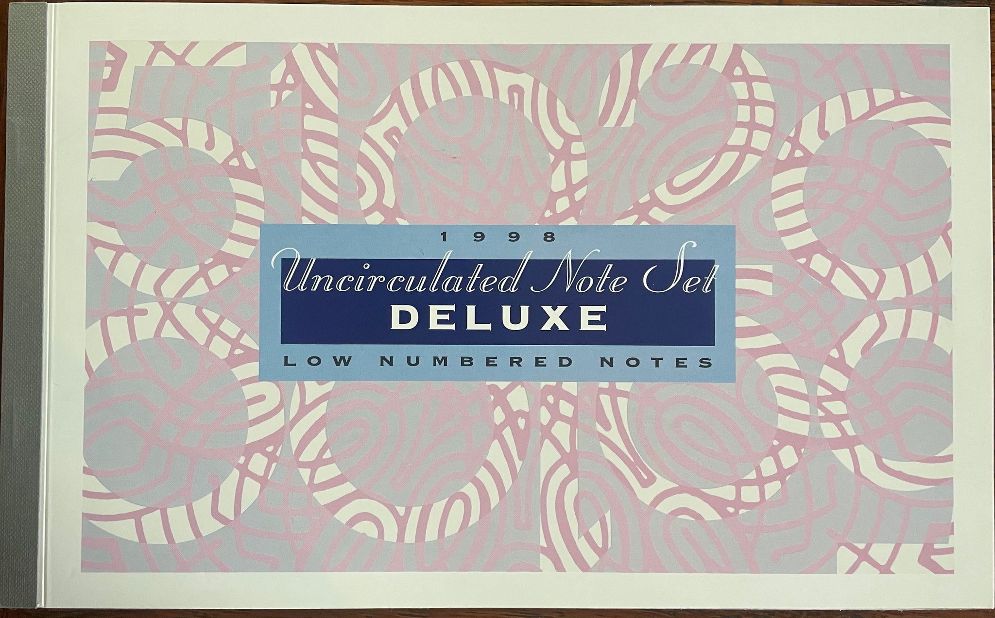 Australia 1998 $5, $10, $20, $50 & $100 Deluxe Banknote Folder, Matching Serial Numbers