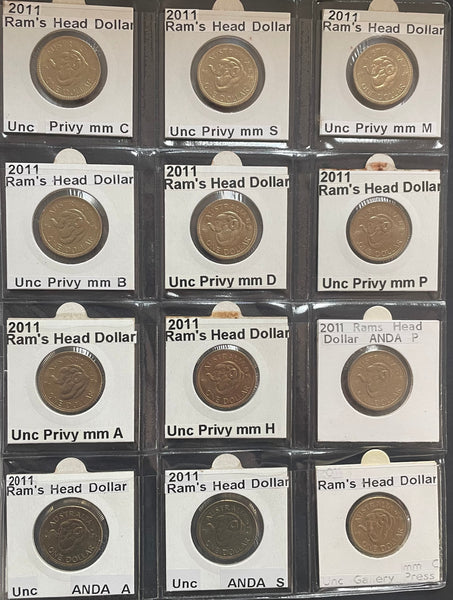 Australia 1984 to 2013 $1 One Dollar Uncirculated Collection 229 Coins