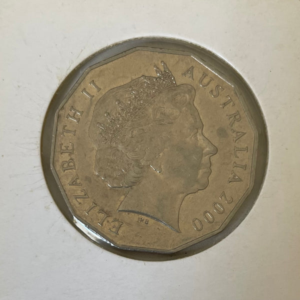 Australia 2000 50c Millennium  Incused Rare