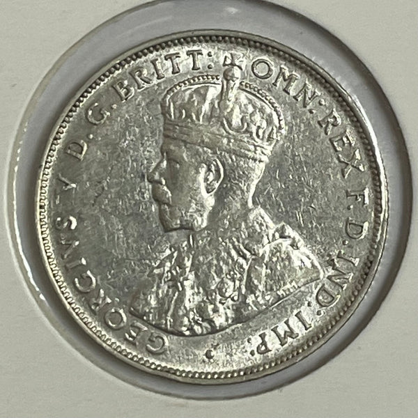 Australia 1915H 2/- Florin Silver Coin Extremely Fine Condition