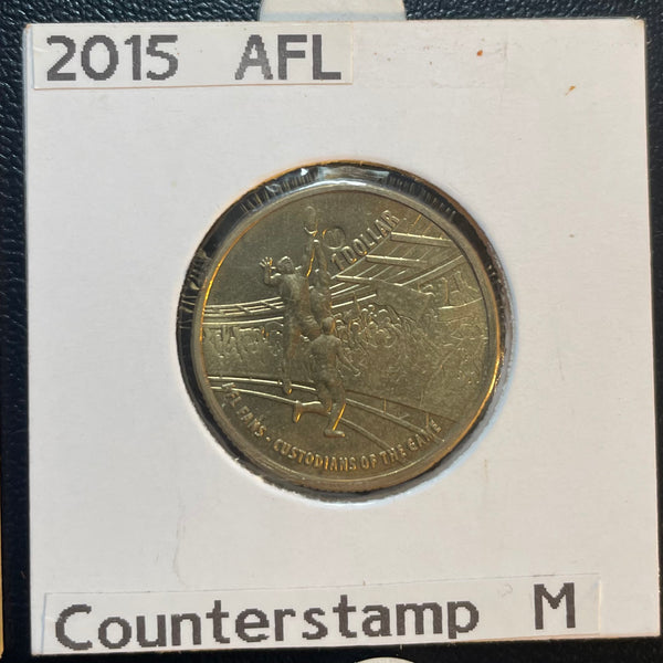 2015 RAM $1 AFL Custodians of the Game Football M Counterstamp Uncirculated