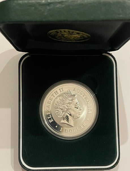 Australia 2000 Perth Mint $1 Proof Silver Kookaburra 1oz Silver Coin