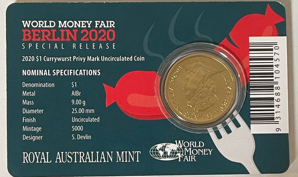Australia 2020 $1 Mob of Roos Mintmark World Money Fair WMF Berlin Special Release