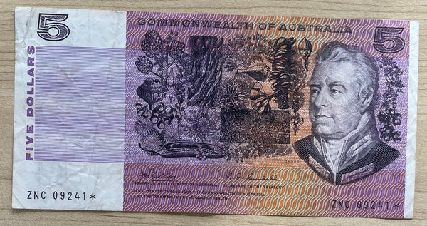 Australia $5 Phillips/Randall Star Banknote R204SF
