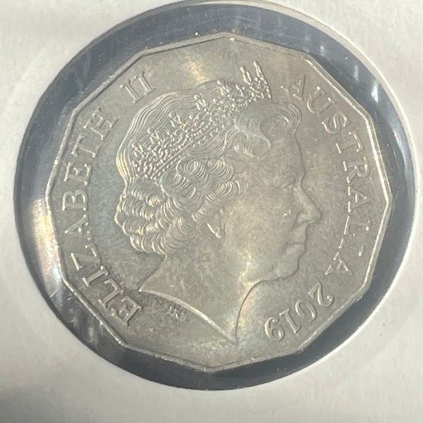 Australia 2019 Royal Australian Mint Possum Magic 50c Fifty Cents Coin in 2x2 mount