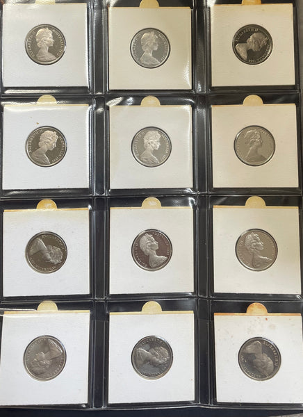 Australian 1966 to 1998 10c Proof Coin Collection Complete