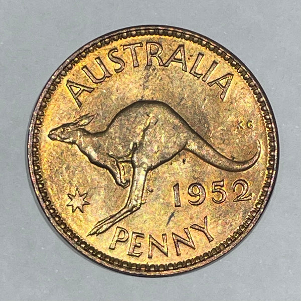Australia 1952 Melbourne Mint 1d One Penny Uncirculated Condition