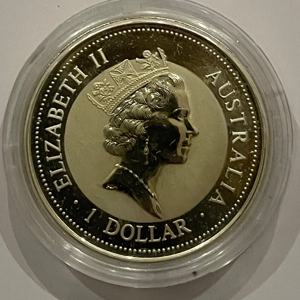 Australia 1995 Perth Mint $1 Kookaburra 1oz Silver Coin