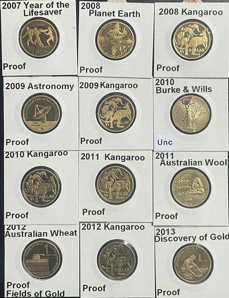 Australia 1984 to 2016 $1 One Dollar Proof Collection 40 Coins