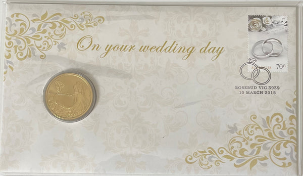 Australia 2015 $1 Congratulations on your wedding day. PNC