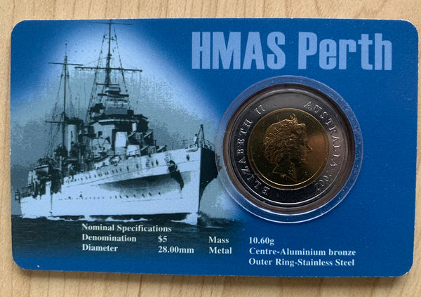 Australia RAM 2002 $5 Uncirculated Coin HMAS Perth