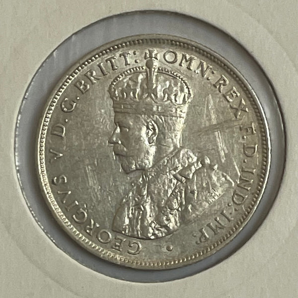 Australia 1919 2/- Florin Silver Coin Extremely Fine Condition