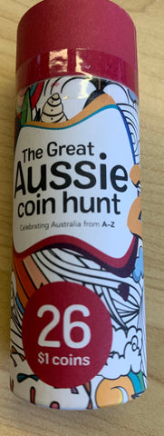 Australia 2021 Royal Australian Mint $1 Great Aussie Coin Hunt 2 Set of 26 Alphabet Uncirculated Coins and Album