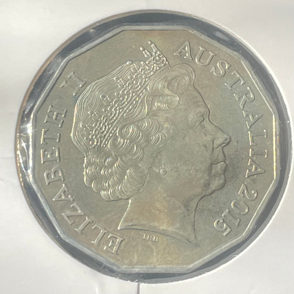 Australia 2015 Royal Australian Mint Fifty Cents 50c 50th Anniversary of RAM 50 Cent  Uncirculated Coin