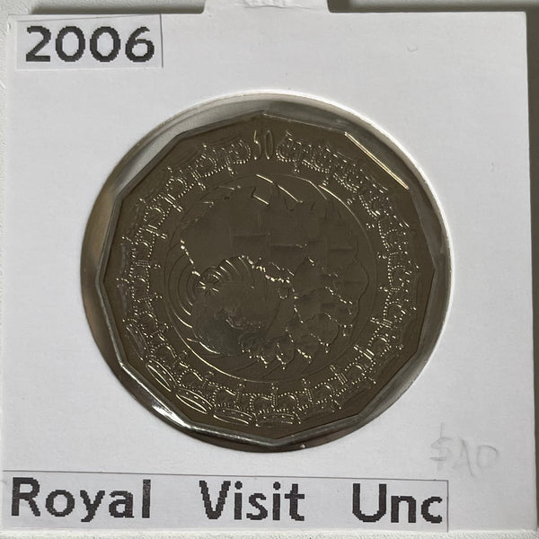 2006 Australia 50c Fifty Cents Royal Visit Uncirculated Coin