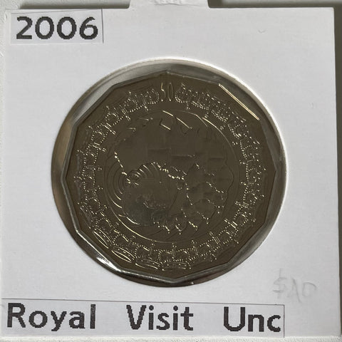 2006 Australia 50c Fifty Cents Royal Visit Uncirculated Coin