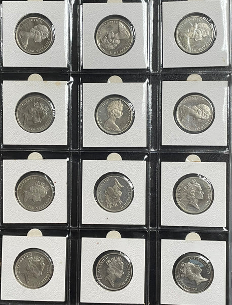 Australia 1966 to 2014 Proof Twenty Cents 20c Collection 44 Coins