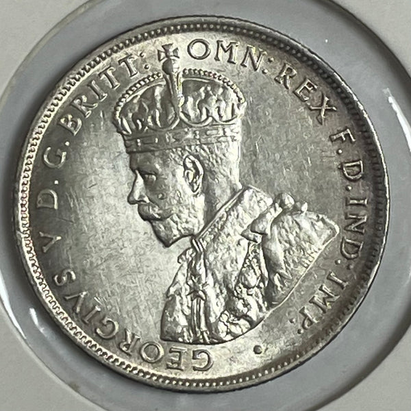 Australia 1917 2/- Florin Silver coin Extremely Fine Condition