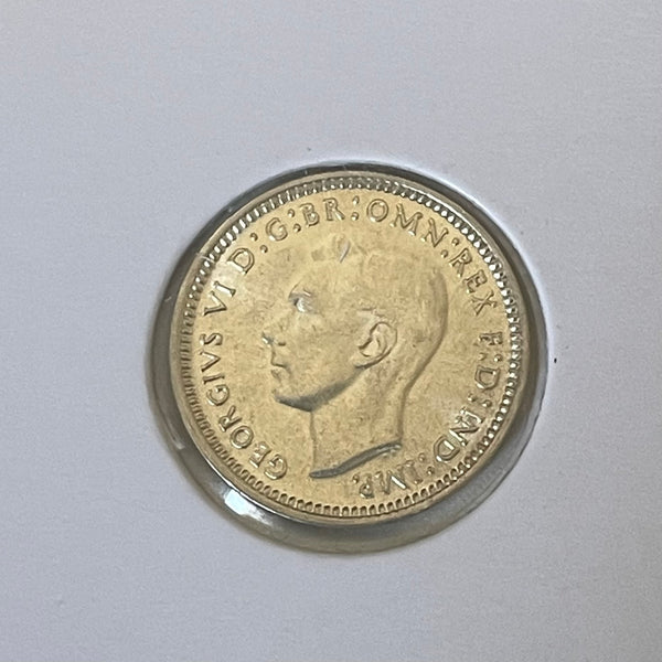 Australia 1943D 3d Threepence Silver Coin Uncirculated
