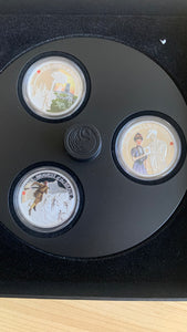 Australia 2015 Perth Mint  ANZAC 1/2oz .999  set of 3 Silver Proof Coins