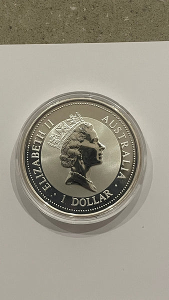 Australia 1994 Perth Mint $1 Kookaburra 1oz Silver Coin