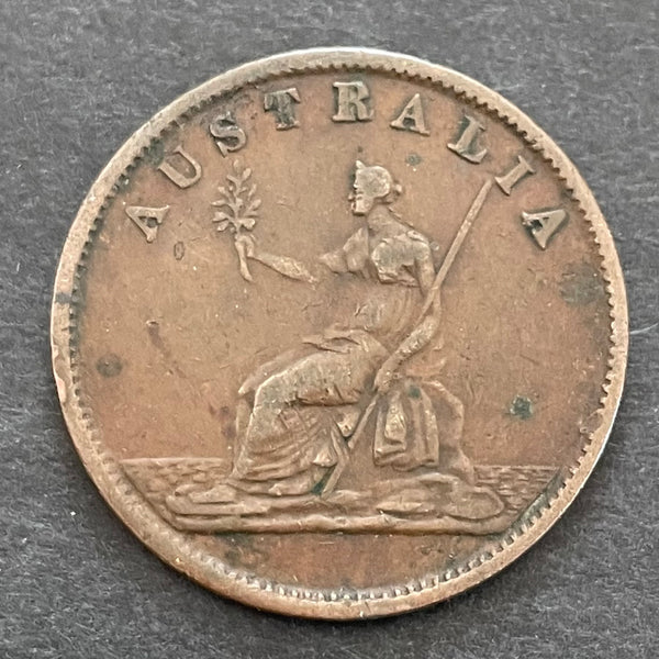 Victoria Australia, 1851 Melbourne Exhibition Medal/Token struck by W. J. Taylor VF