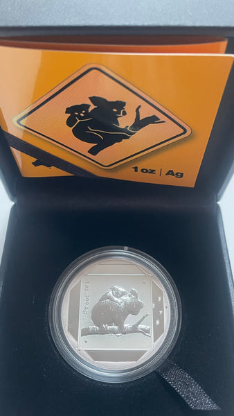 Australia 2014 Royal Australian Mint $1 Koala "Road Sign Serries" Silver 1oz Uncirculated Coin