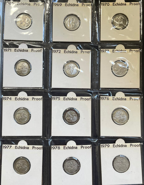 Australian 1966-2016 5c Proof Coin Collection