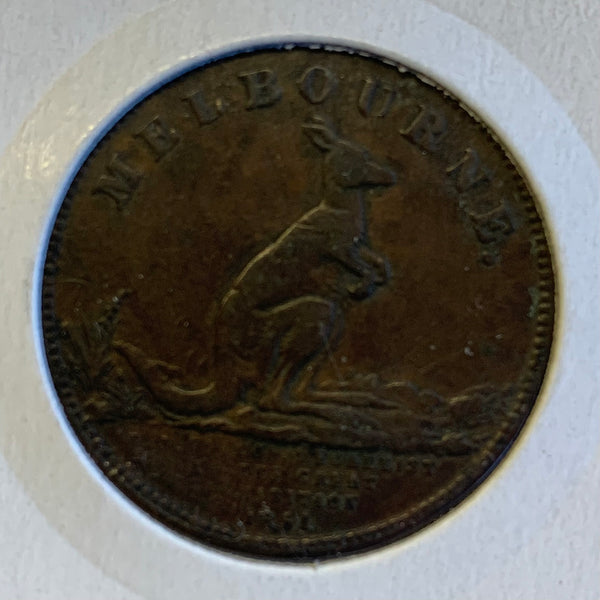 Australia 1851 Crombie, Clapperton and Findlay 1/2d Penny Token R97