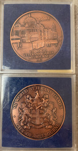 Australia 1987 World Veterans Games Melbourne Commemorative Medallion