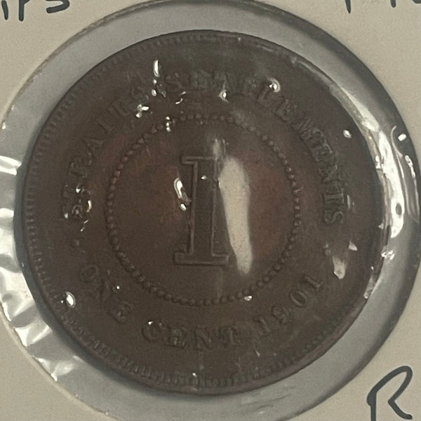 Straits Settlements 1901 One Cent 1c