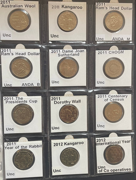 Australia 1984 to 2013 $1 One Dollar Uncirculated Collection 229 Coins