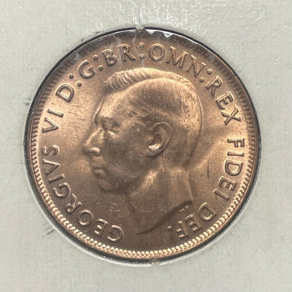 Australia 1950 1d One Penny Uncirculated Condition
