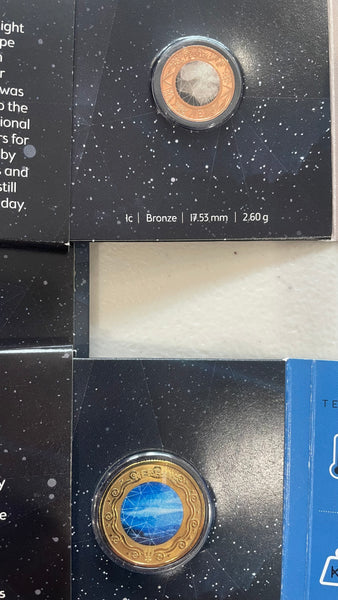 Australia 2017 Royal Australian Mint Planetary Coins 10 Coloured Coin Set