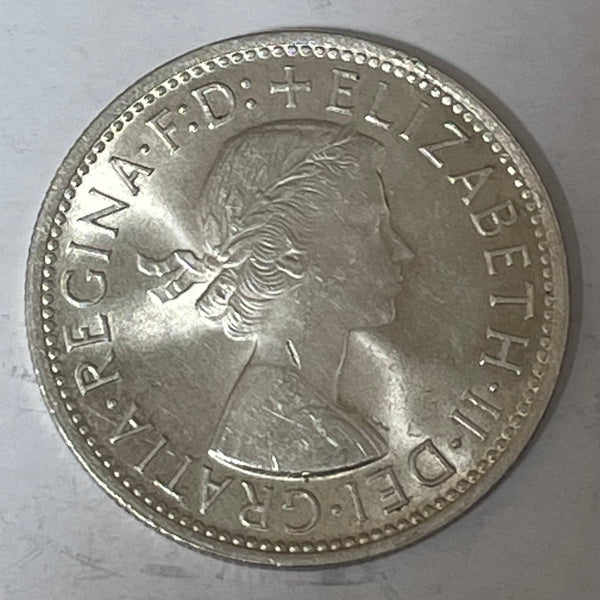 Australia 1961 2/- Florin Silver Coin Uncirculated