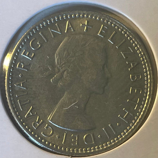 Australia 1953  1/- One Shilling silver coin about Uncirculated