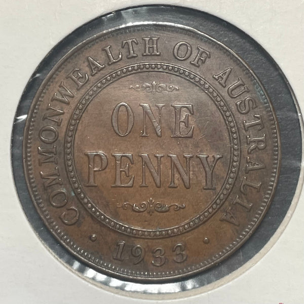 Australia 1933 1d One Penny Extremely Fine Condition