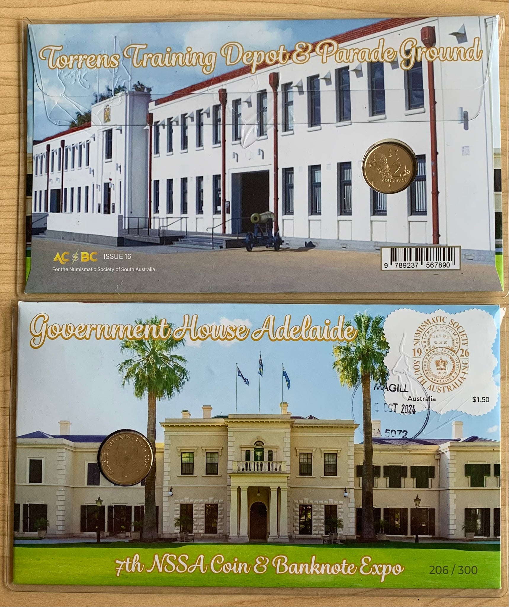 2024 Australia 7th NSSA Coin & Banknote Expo PNC stamp $2 coin