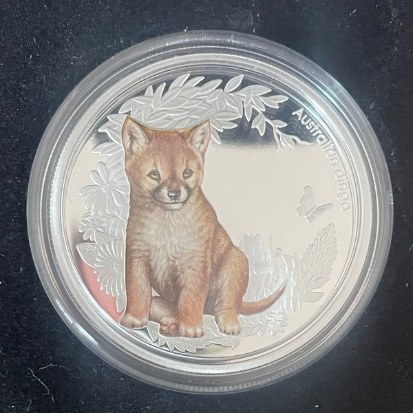 Australia 2010 Perth Mint Australian Bush Babies Dingo 1/2oz Silver Coin