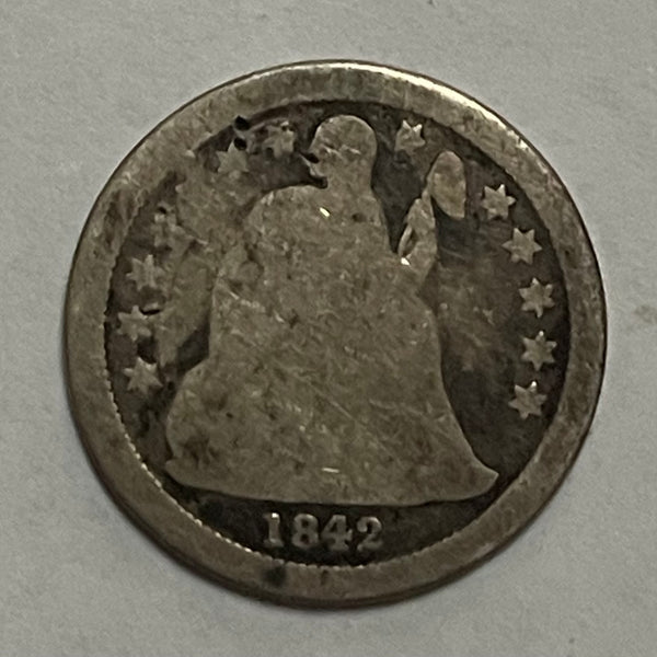 USA 1842 O Silver Dime 10c coin
