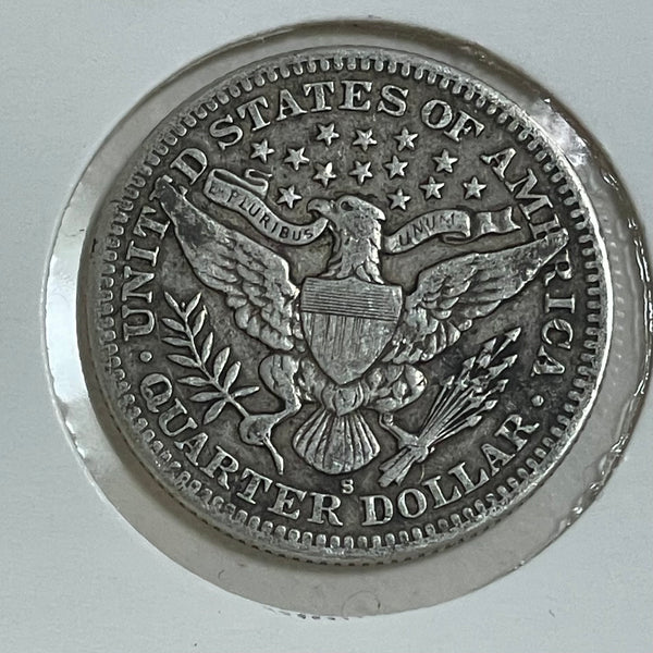 USA 1903 "S" Mintmark Silver Quarter 25c